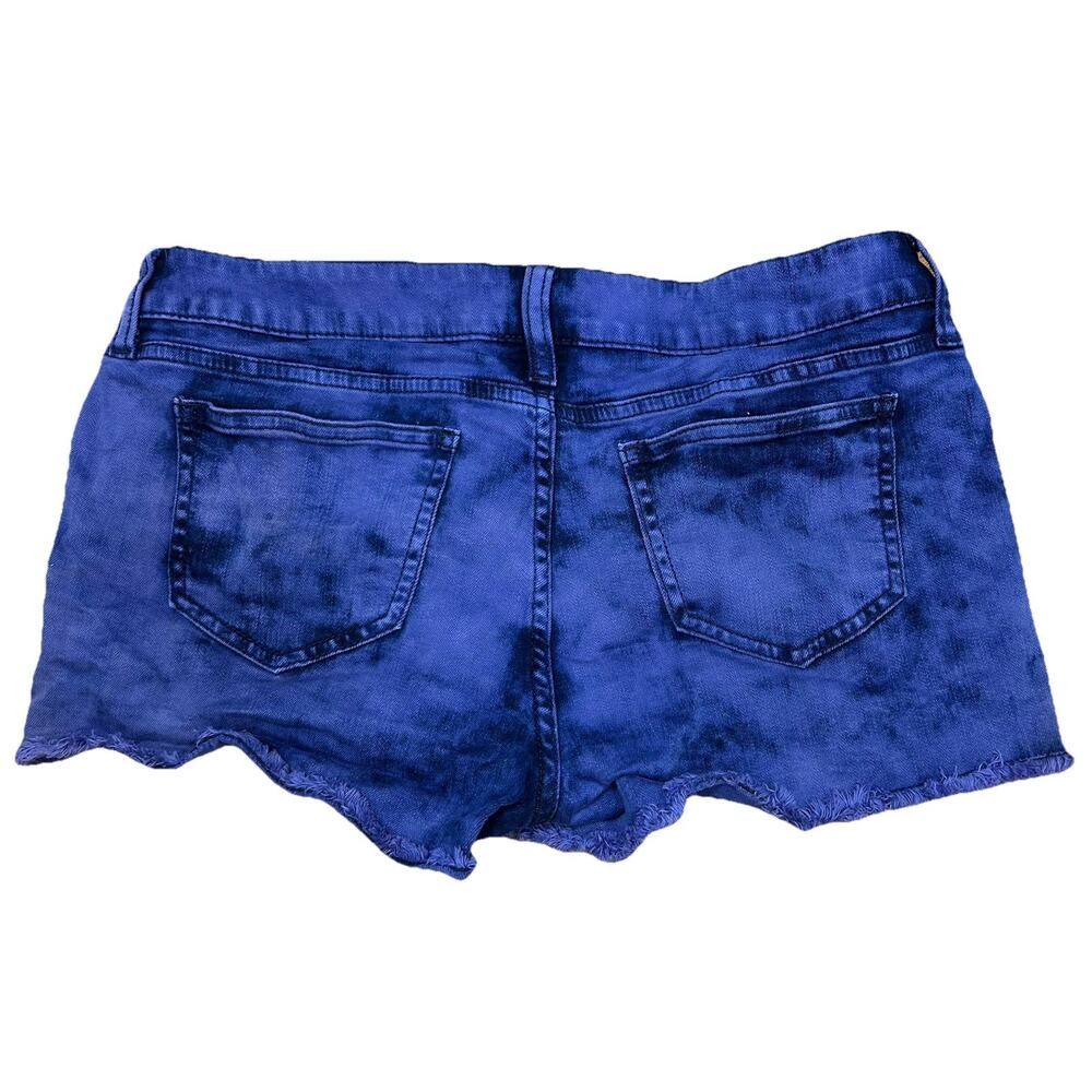 Vintage Y2K BUNDLE Tie Dye Micro Jean Mini Denim Shorts Size 11 Low Rise - Picture 7 of 14